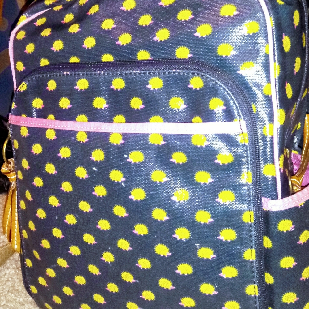 Fossil Mid-Size Backpack Leather -Porcipine design